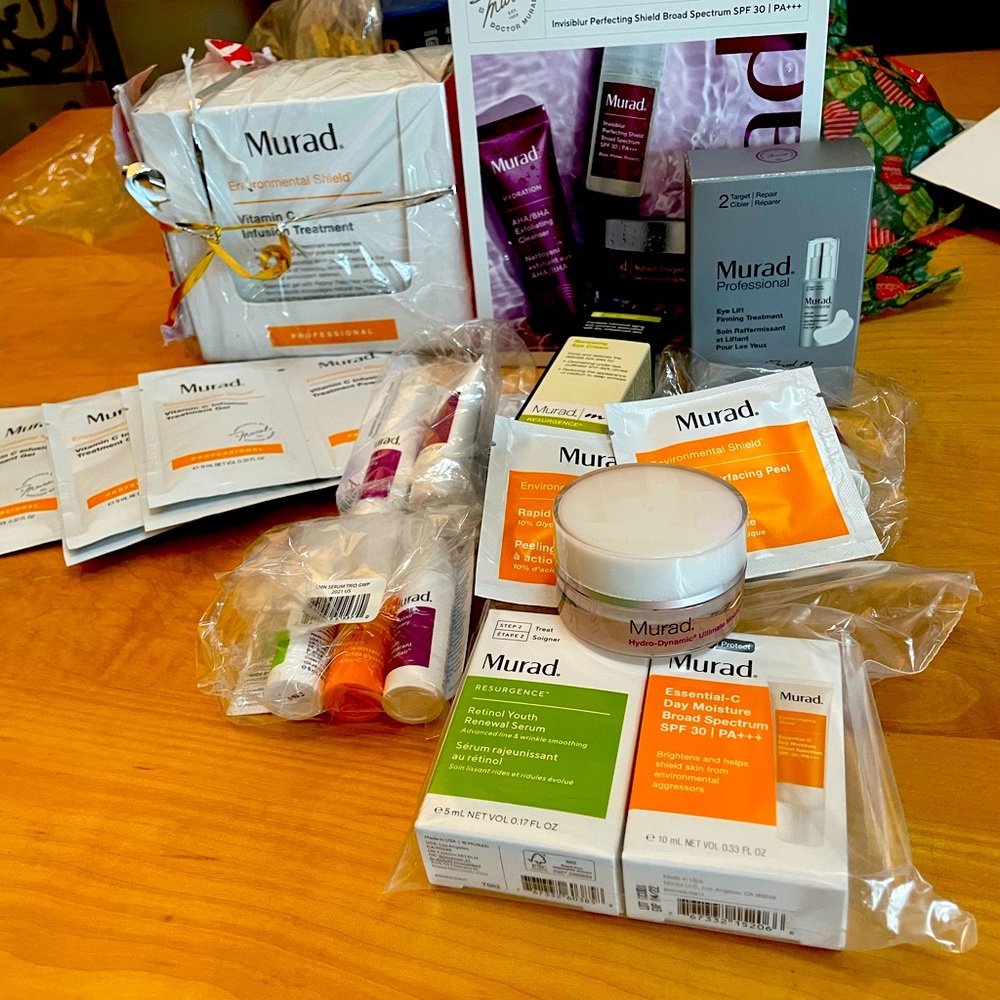 Murad skincare haul with gift bag